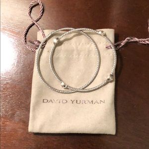 David Yurman Bangles with Clear Gemstone